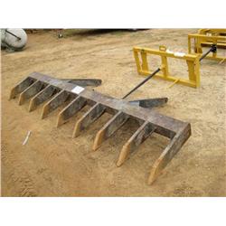 HEAVY DUTY ROCKLAND 10'4" BLADE RAKE 1 3/4" TIRES