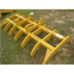 UNUSED 8' STACKING RAKE FITS CAT IT W/CAT BRA