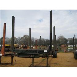 SHOPBUILT 4 BOLSTER LOG TRAILER 22.5 TIRES