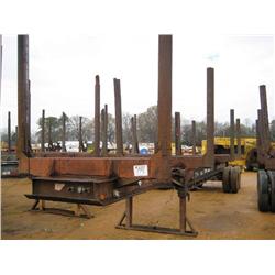SHOPBUILT 4 BOLSTER LOG TRAILER (BILL OF SALE