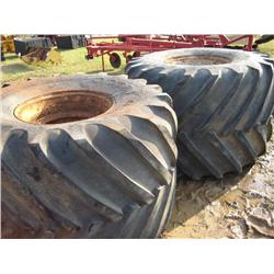 (1) LOT 2 66X43.00-25 TIRES & WHEELS