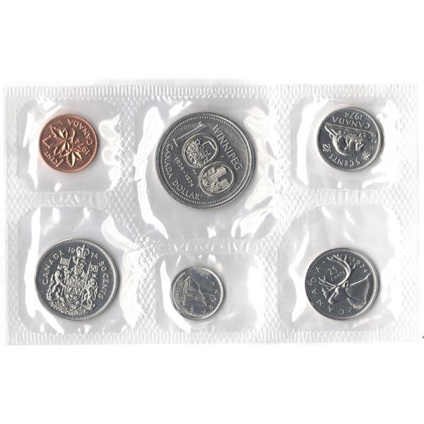 1974 Canadian Uncirculated Coin Set