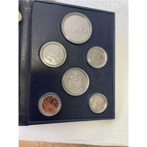 1981 Proof Set from Canadian Mint in Original Blue Case