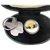 Image 2 : Sterling Silver, Year 2000 Polar Bear Proof Two Dollar Coin in Case with Keychain