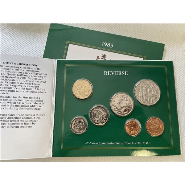 1985 Austalian Mint Uncirculated Coin Set