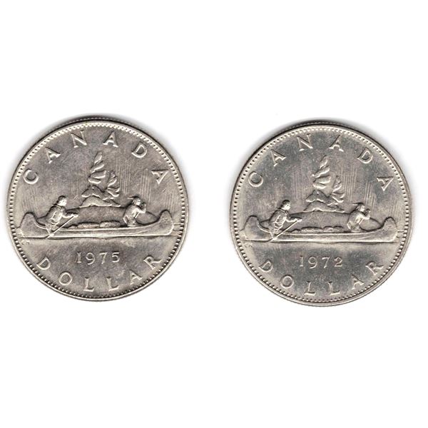 1972 and 1975 Canadian Dollars