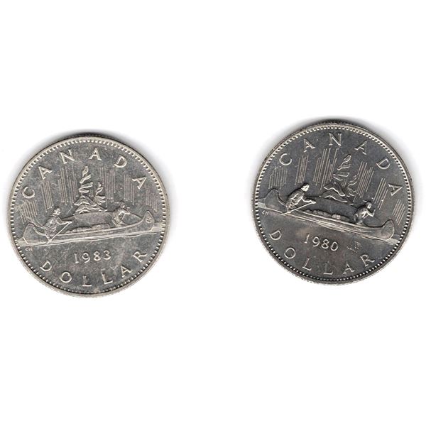 1980 and 1983 Canadian Dollars