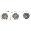 Image 1 : Set of three Canadian 50 Cent Coins, 1978, 1985 and 1999
