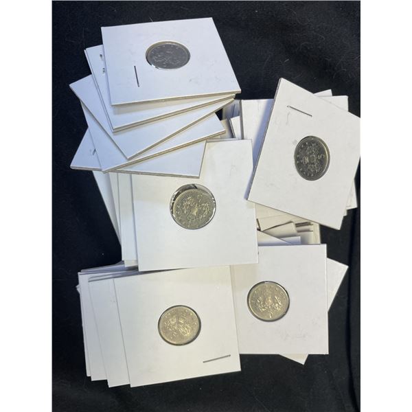 British FIVE Pence Coins - QUANTITY OF 45