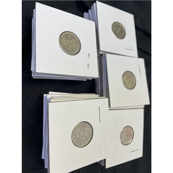 British Five Pence Coins - Quantity of 47