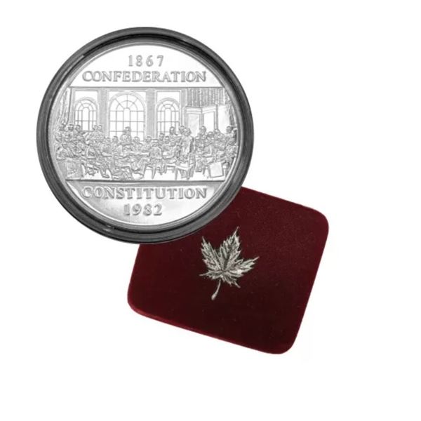 1982 Canadian Constitution Dollar in Case