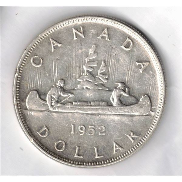 1952 Canadian Silver Dollar