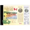 Image 1 : 1965 Silver Dollar in Cardboard Display