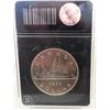 Image 1 : 1986 Silver Voyageur Canadian Dollar, GRADED Brilliant Uncirculated