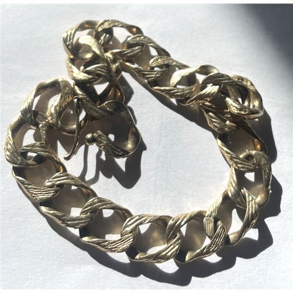 Gold Chain Bracelet,  Content 40.2% Gold , 18.64 grams