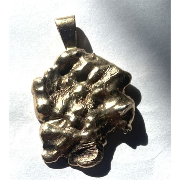 Gold Nugget, 14.847 grams, 9.83 kt
