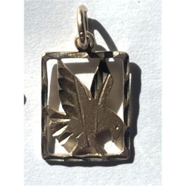 Gold Eagle Pendant, 1.38 grams, 9.71 kt