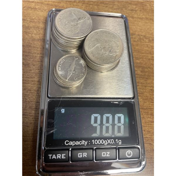 Silver Coins Quarters and Dimes (80%)  98.8 g