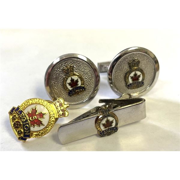 Legion Cuff Links and Tie Clip