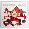 Image 1 : 2017 SILVER CANADA $3 HEART OF OUR NATION 150 YEAR ANNIVERSARY COIN SEALED