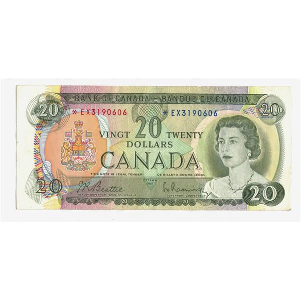 1969  Twenty Dollar Bill ASTERIX *EX3190606