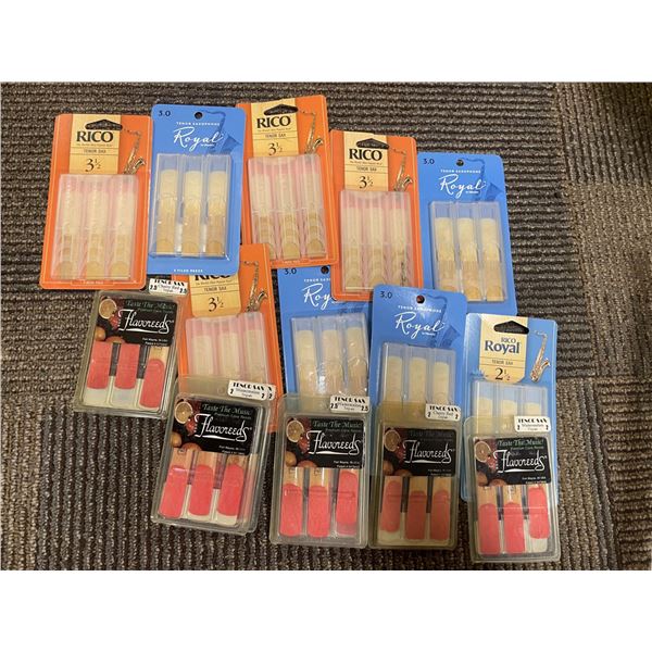 Collection of Tenor Sax Reeds