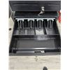Image 2 : Steel Cash Register Drawer with Key Lock and Bill Divider