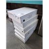 Image 1 : SIX WHITE METAL CASES