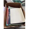 Image 2 : CRATE AND BOX OF COVER REPORTS AND GRAPH PAPER