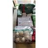 Image 2 : LARGE LOT OF NEW CHRISTMAS DECOR, INCLUDING LIGHT SETS, BALLS, AND TREE STORAGE BAG
