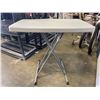 Image 3 : TWO SMALL PLASTIC FOLDING TABLES