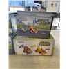 Image 2 : 2 IN 1 CARTOON TRUCK AND TRACTOR SET AND THREE TWO IN 1 POLICE AND RACE CAR SETS