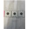 Image 1 : 3 RARE USA INDIAN HEAD 1 CENT COINS 1905, 1906, 1907 - LOW MINTAGE