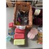 Image 2 : 2 BASKETS OF SEWING SUPPLIES