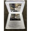 Image 1 : 2 NEW FULL SIZE 4PC LUXURY SATIN SHEET SETS, WHITE