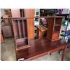 Image 2 : MODERN OFFICE DESK WITH HUTCH TOP