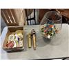 Image 1 : LARGE BOWL OF SWIZZLE STICKS, WITH BOX OF BEER COASTERS AND MORE