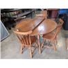 Image 1 : VILAS MAPLE DINING SET WITH 4 CHAIRS, DROP SIDE TABLE