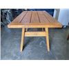 Image 3 : WOODEN TABLE, 46" X 26" APPROX.