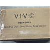 Image 2 : VIVO BLACK PULL OUT 3 LEVEL UNDER DESK DRAWER