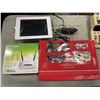 Image 2 : DIGITAL PICTURE FRAME, WIRELESS ROUTER, TRAIN SET, AND 2 ADDING MACHINES