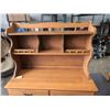 Image 2 : TWO PIECE WOOD SERVING CABINET