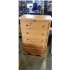 Image 1 : PINE 5 DRAWER DRESSER