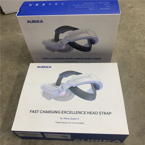 2 NEW AUBIKA META QUEST 3 EXTENDED BATTERY HEADSTRAPS
