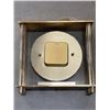 Image 2 : BULVA BRASS MANTLE CLOCK, WORKING