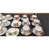 Image 2 : ASSORTED TEA CUPS AND SAUCERS, ROYAL ALBERT OLD COUNTRY ROSES, HARVEST SONG, EVENING RHAPSODY AND MO