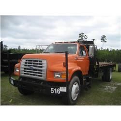 1995 FORD F800 S/A FLATBED DUMP