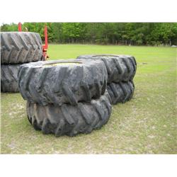 (1) LOT 4 24.5-32 DUALS FOR SKIDDER
