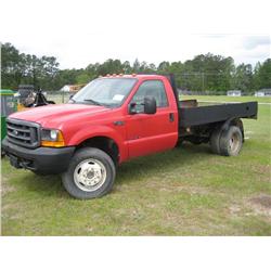 2000 FORD FLATBED TRUCK S/N ED14565 POWESTROKE DIESLE