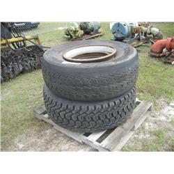 (1) LOT 2 425/60R-22.5 TIRES & WHEELS